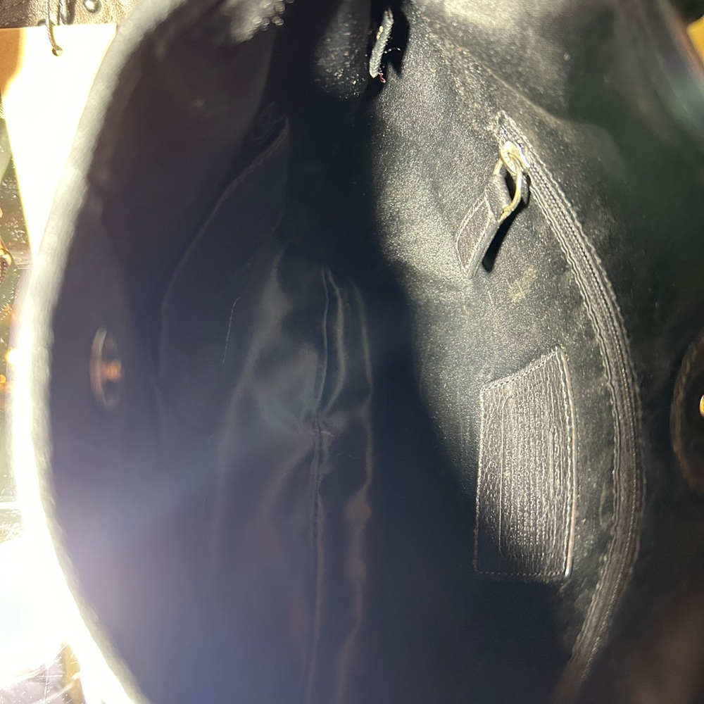 Coach Black Leather Bag bow not included. - Picture 16 of 16